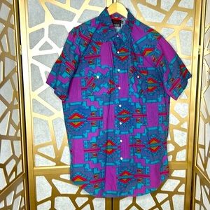 Wirchester Southwestern Aztec Tall Man’s‎ Shirt